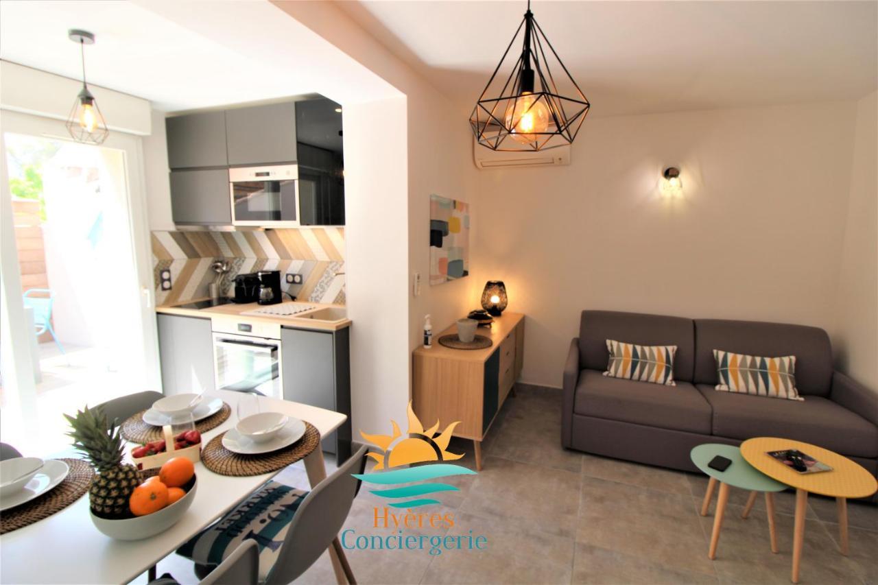 Hyeres-Plage -T2 Neuf Rdj Clim Wifi - La Capte By Hc Appartement Buitenkant foto