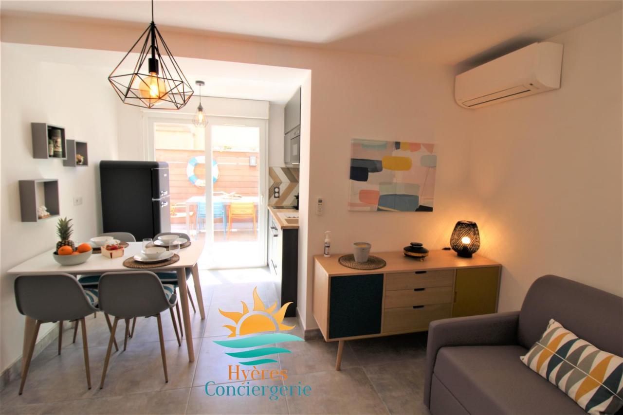 Hyeres-Plage -T2 Neuf Rdj Clim Wifi - La Capte By Hc Appartement Buitenkant foto